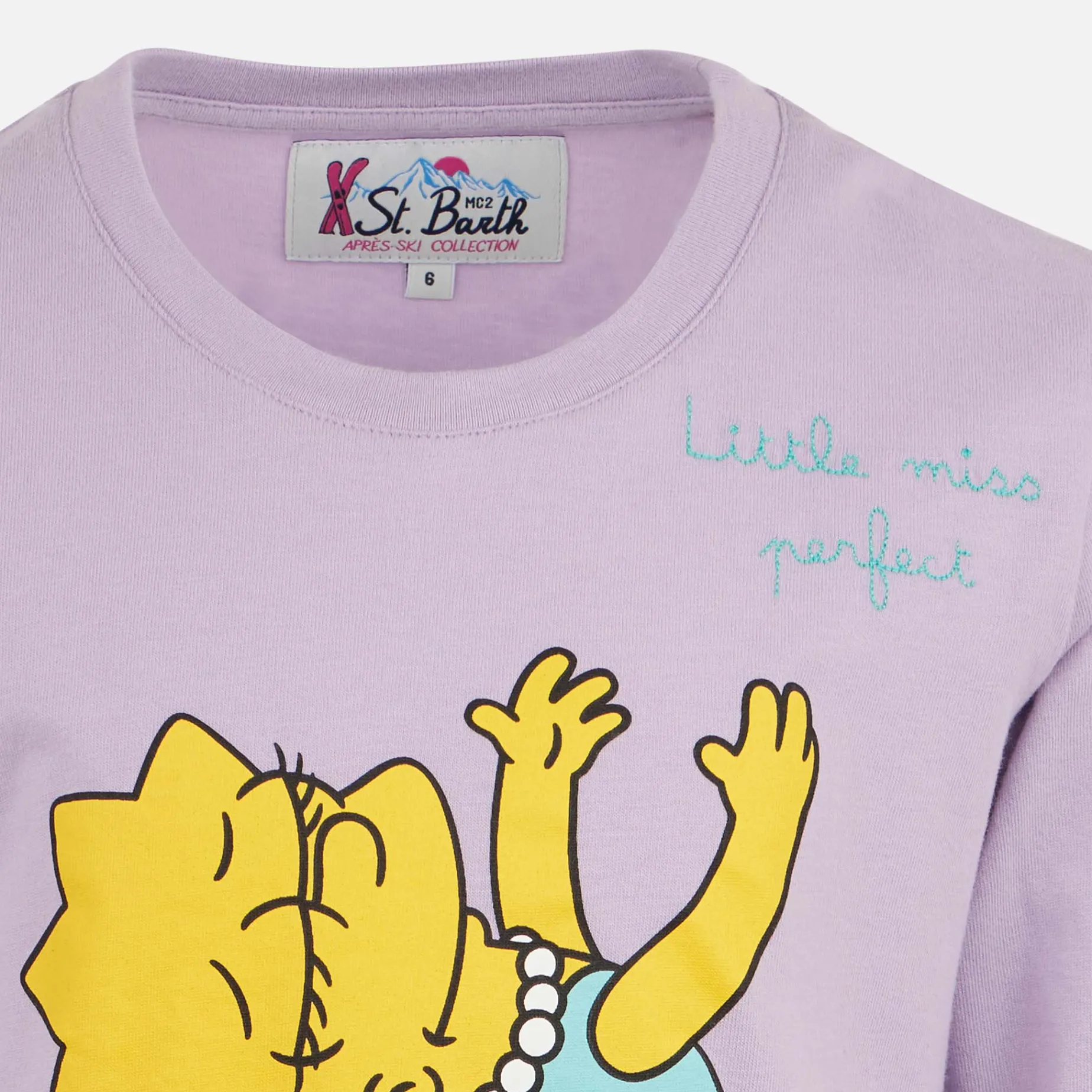 Mädchen-T-Shirt aus schwerer Baumwolle mit Lisa-Simpson-Aufdruck | DIE SIMPSON-SONDERAUSGABE