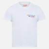 Mädchen-T-Shirt Elly aus Baumwolljersey mit Rundhalsausschnitt und Viziata da papà-Stickerei