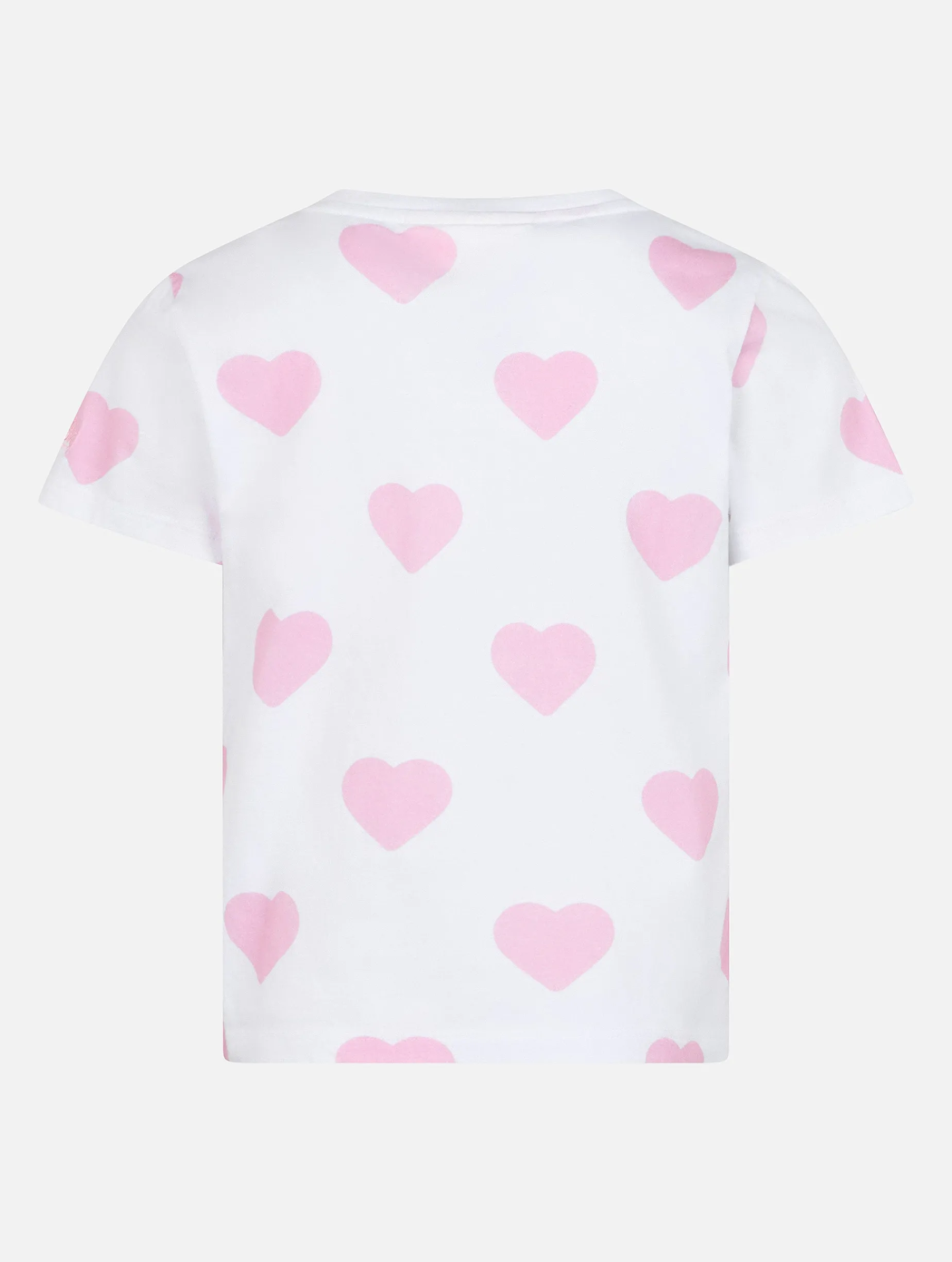 Mädchen-T-Shirt Elly aus Baumwolljersey mit Rundhalsausschnitt und Vacay-Mood-Stickerei