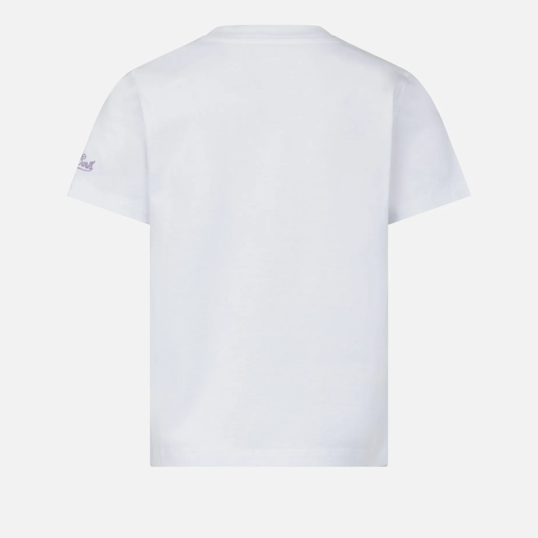 Mädchen-T-Shirt Elly aus Baumwolljersey mit Rundhalsausschnitt und Miss Stufo-Stickerei