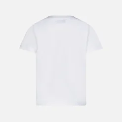 Mädchen-T-Shirt mit rosafarbenem St. Barth-Aufnäher