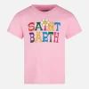 Mädchen-T-Shirt mit Saint Barth-Logo und Gänseblümchen