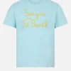 Mädchen-T-Shirt mit „Sea you in St. Barth“-Stickerei