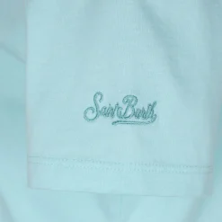 Mädchen-T-Shirt mit „Sea you in St. Barth“-Stickerei