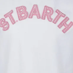 Mädchen-T-Shirt mit St. Barth-Aufnähern