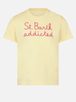 Mädchen-T-Shirt mit St.Barth-Stickerei