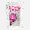Mädchen-T-Shirt mit St.Tropez J'arrive-Aufdruck