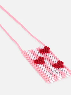 Mehrfarbiger Handyhalter mit Perlen