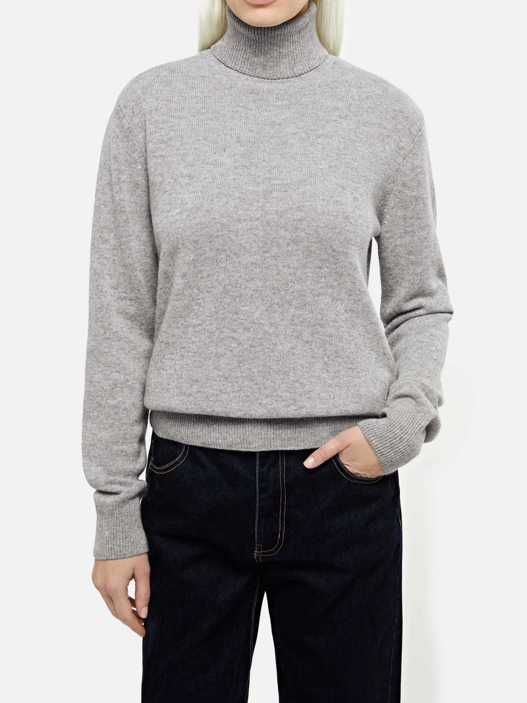 Melange Moody Feinripp-Pullover für Damen