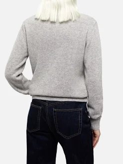 Melange Moody Feinripp-Pullover für Damen