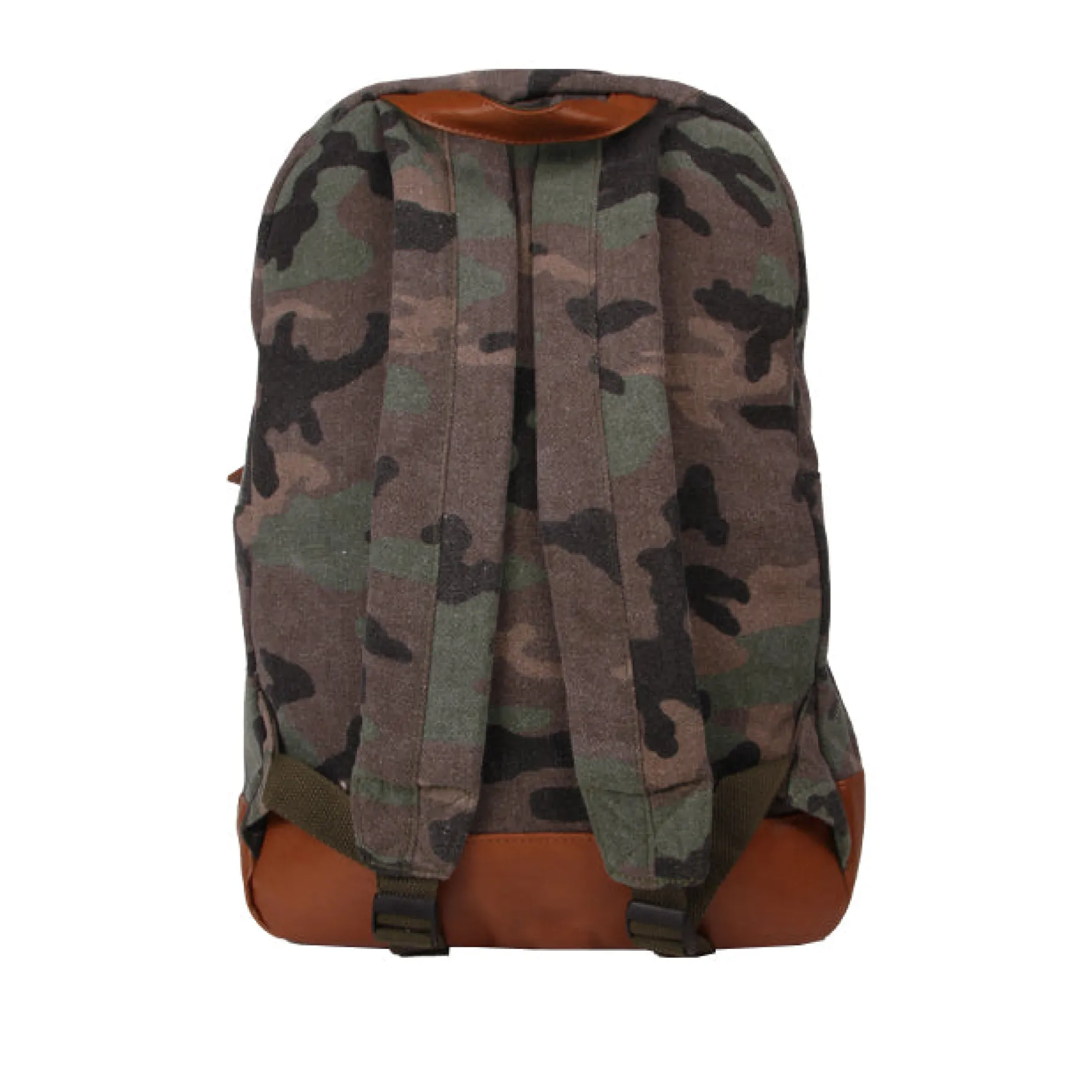 Militärgrüner Canvas-Rucksack mit Tarnmuster