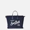 Mini Vanity – Handtasche aus marineblauem Cord