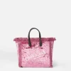 Mini Vanity Handtasche aus rosa Chenille
