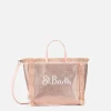 Mini-Vanity-Tasche mit Fransen und roségoldenen Strasssteinen
