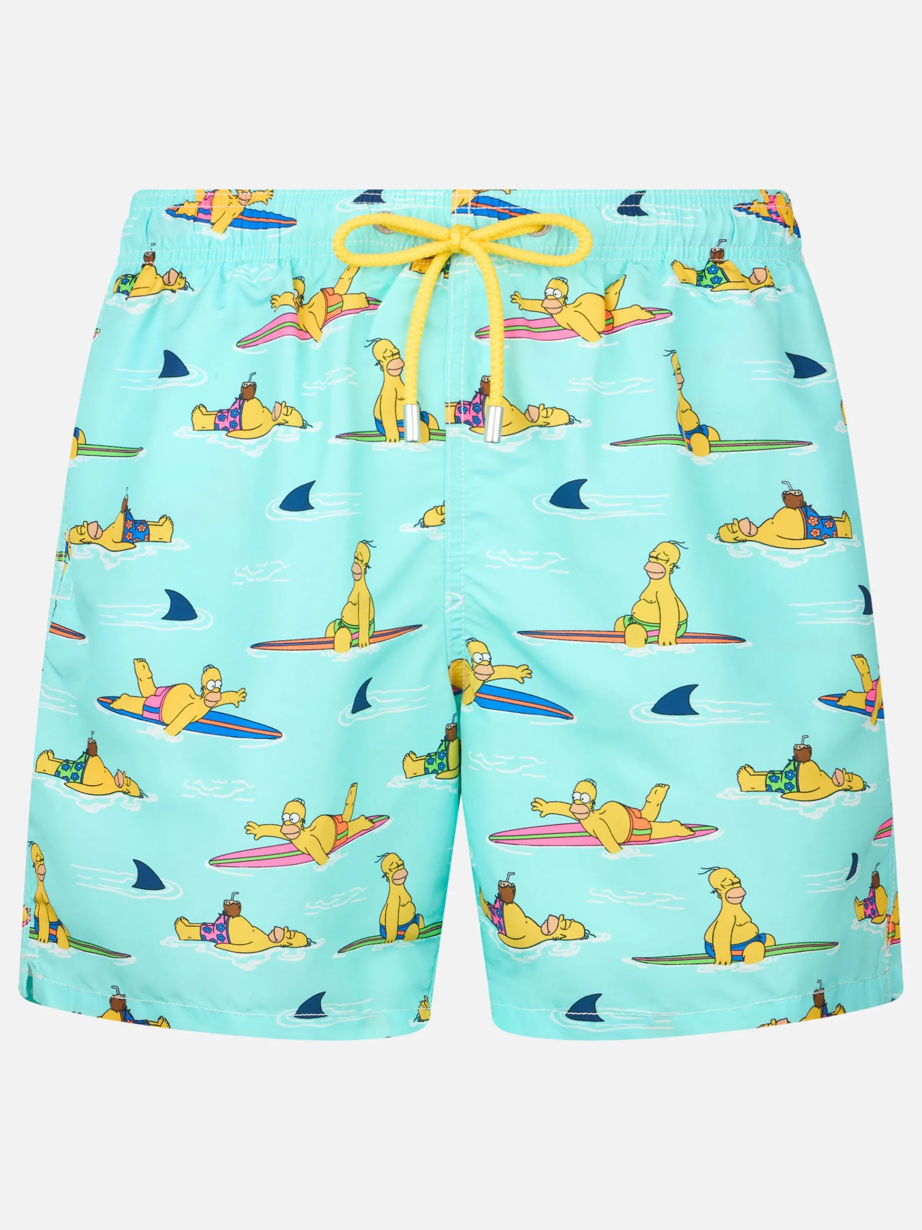 Mittellange Gustavia-Badeshorts für Herren mit Homer-Simpson-Aufdruck | DIE SIMPSONS-SONDERAUSGABE