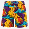 Mittellange Gustavia-Badeshorts für Herren mit platziertem Keith-Haring-Design | KEITH HARING SONDERAUSGABE