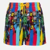 Mittellange Gustavia-Badeshorts für Herren mit aufgedruckten Marvel-Figuren | MARVEL-SONDERAUSGABE