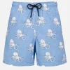 Mittellange Gustavia-Badeshorts für Herren mit Oktopus-Print