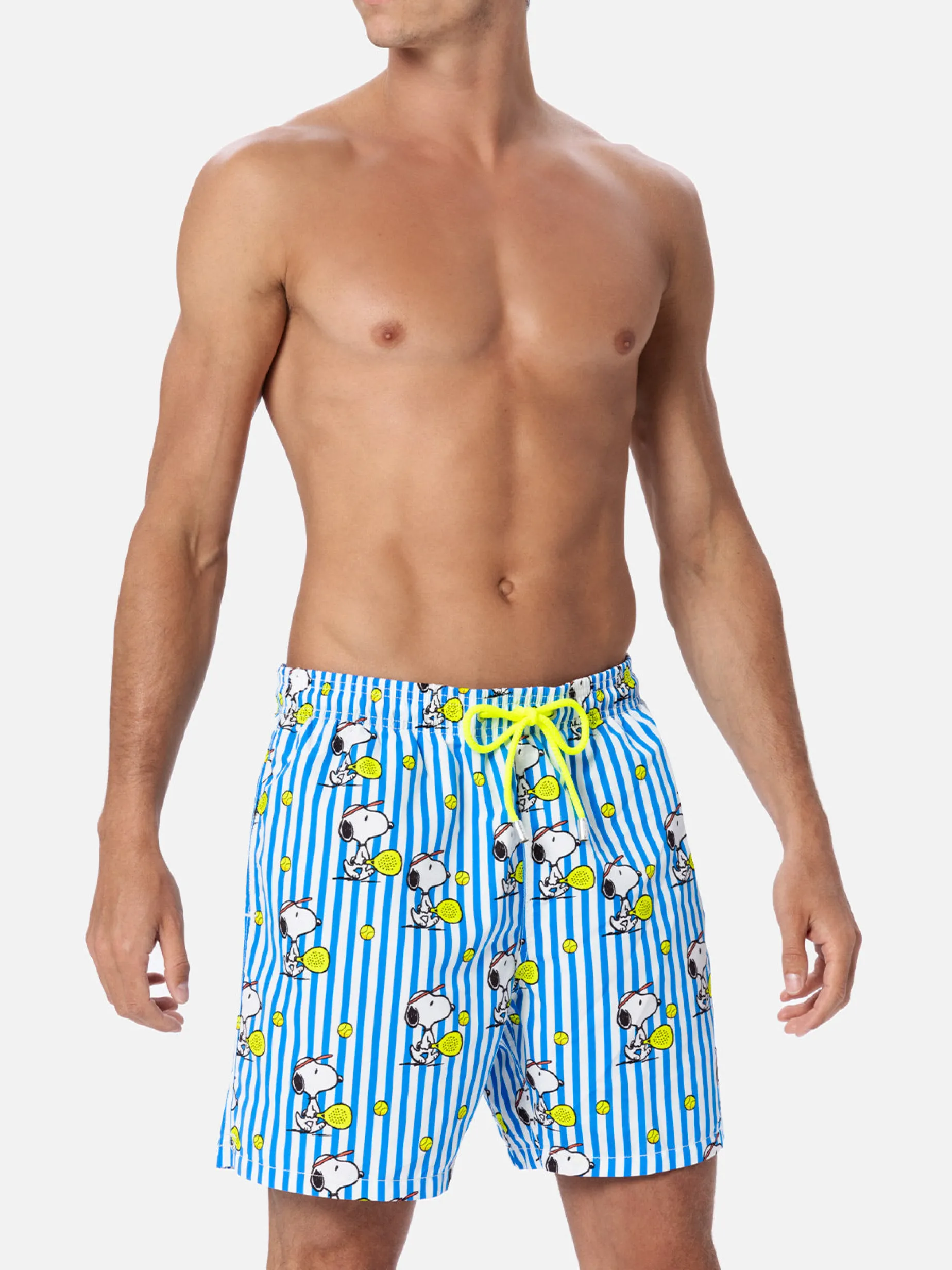 Mittellange Gustavia-Badeshorts für Herren mit Snoopy-Aufdruck | SNOOPY PEANUTS™ SONDEREDITION
