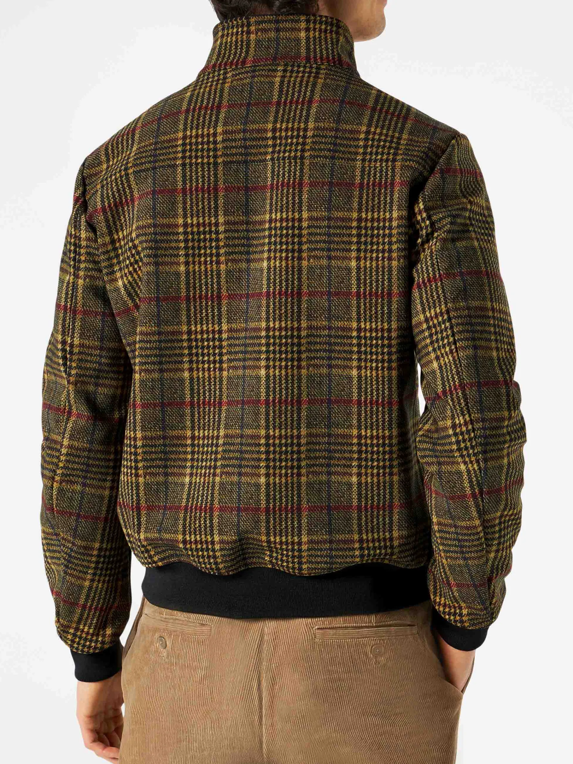 Mittelschwere Prince-of-Wales-Bomberjacke für Herren