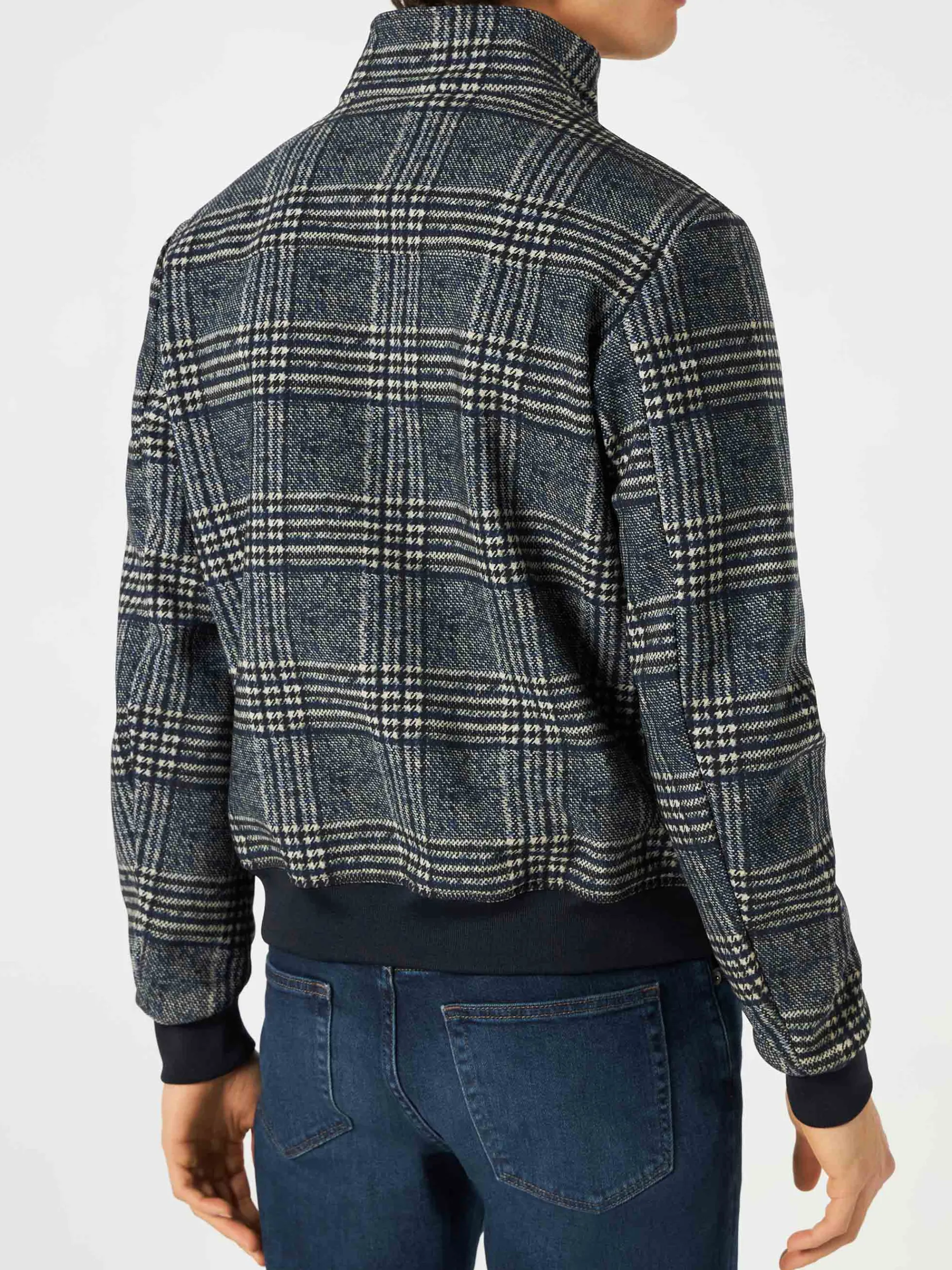 Mittelschwere Prince-of-Wales-Bomberjacke für Herren
