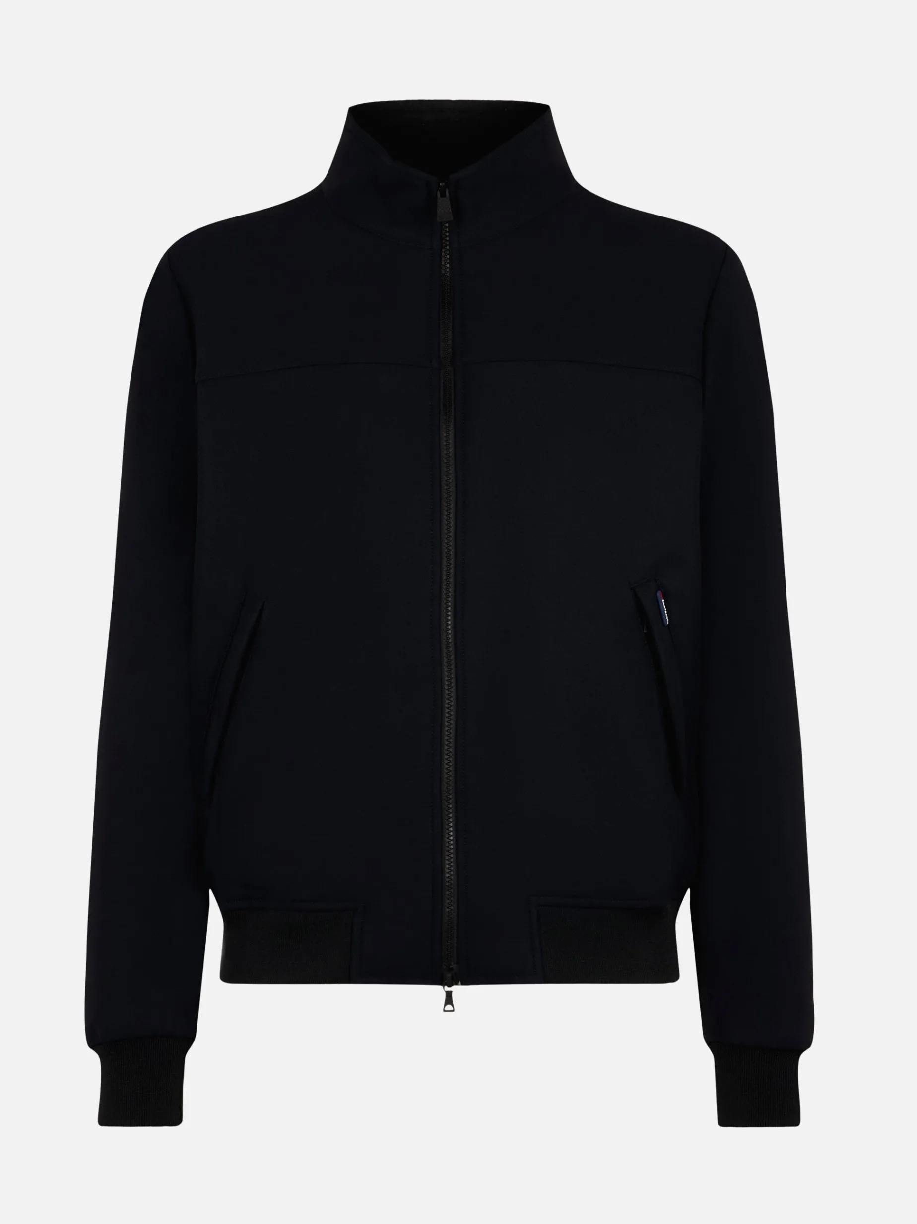 Mittelschwere schwarze Bomberjacke für Herren
