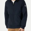 Mittelschwere Windjacke in Marineblau mit Reißverschluss