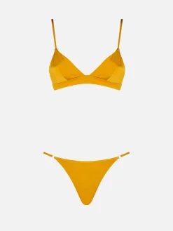 Ockergelber Triangel-Bikini für Damen von Lucile Jodene