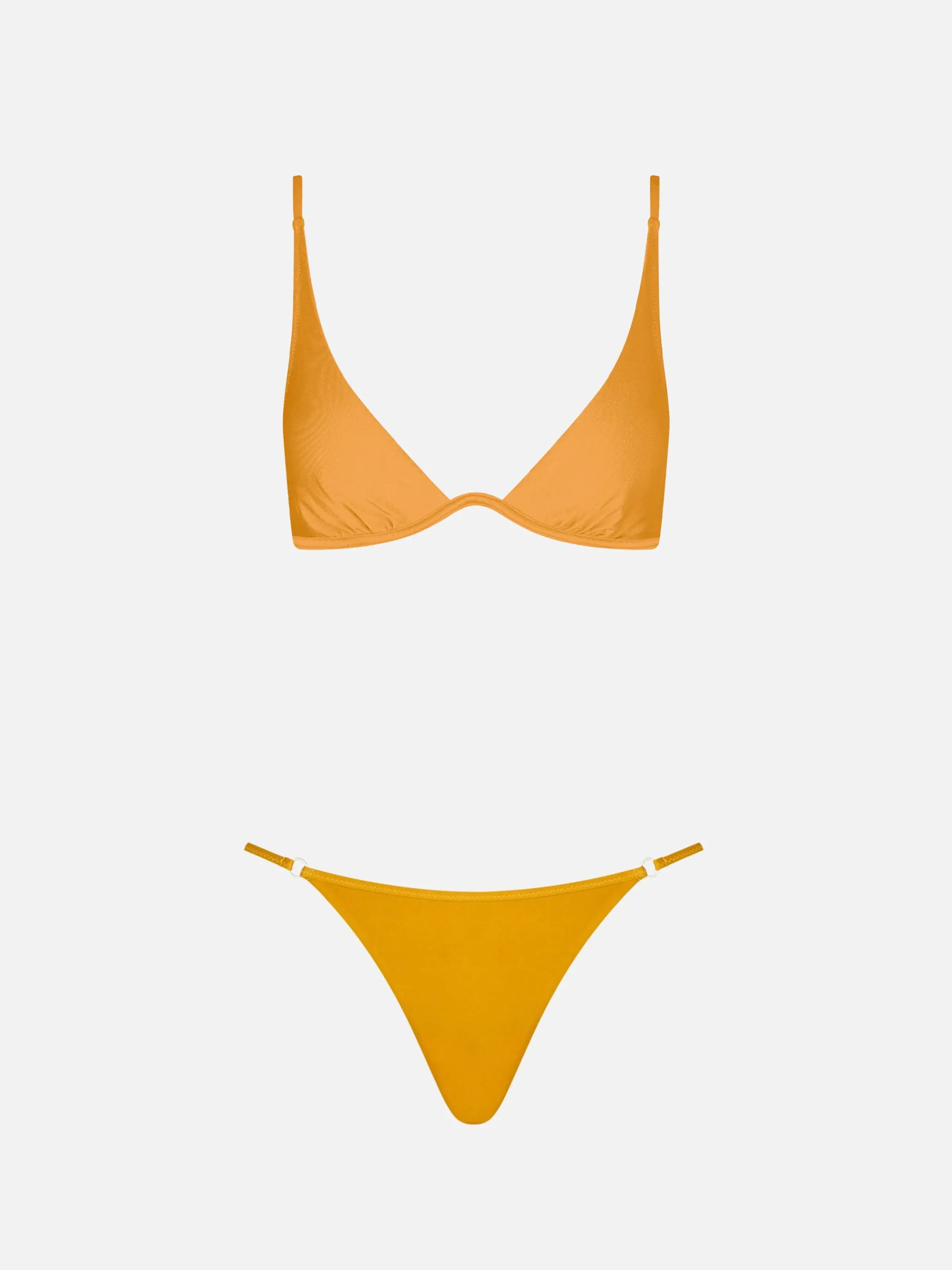 Ockergelber Triangel-Bikini mit Bügel für Damen Winona Jodene