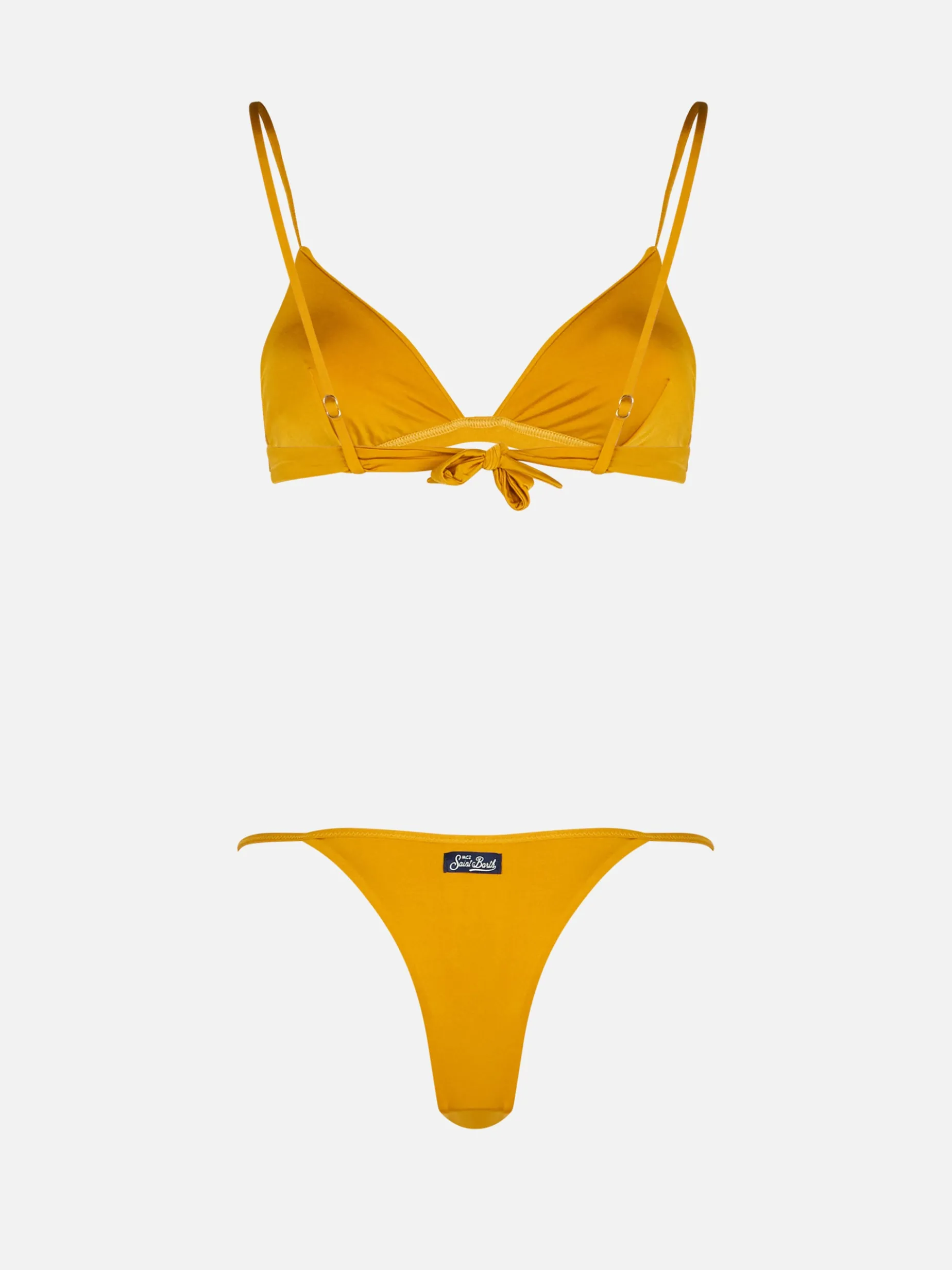 Ockergelber Triangel-Bikini für Damen von Lucile Jodene