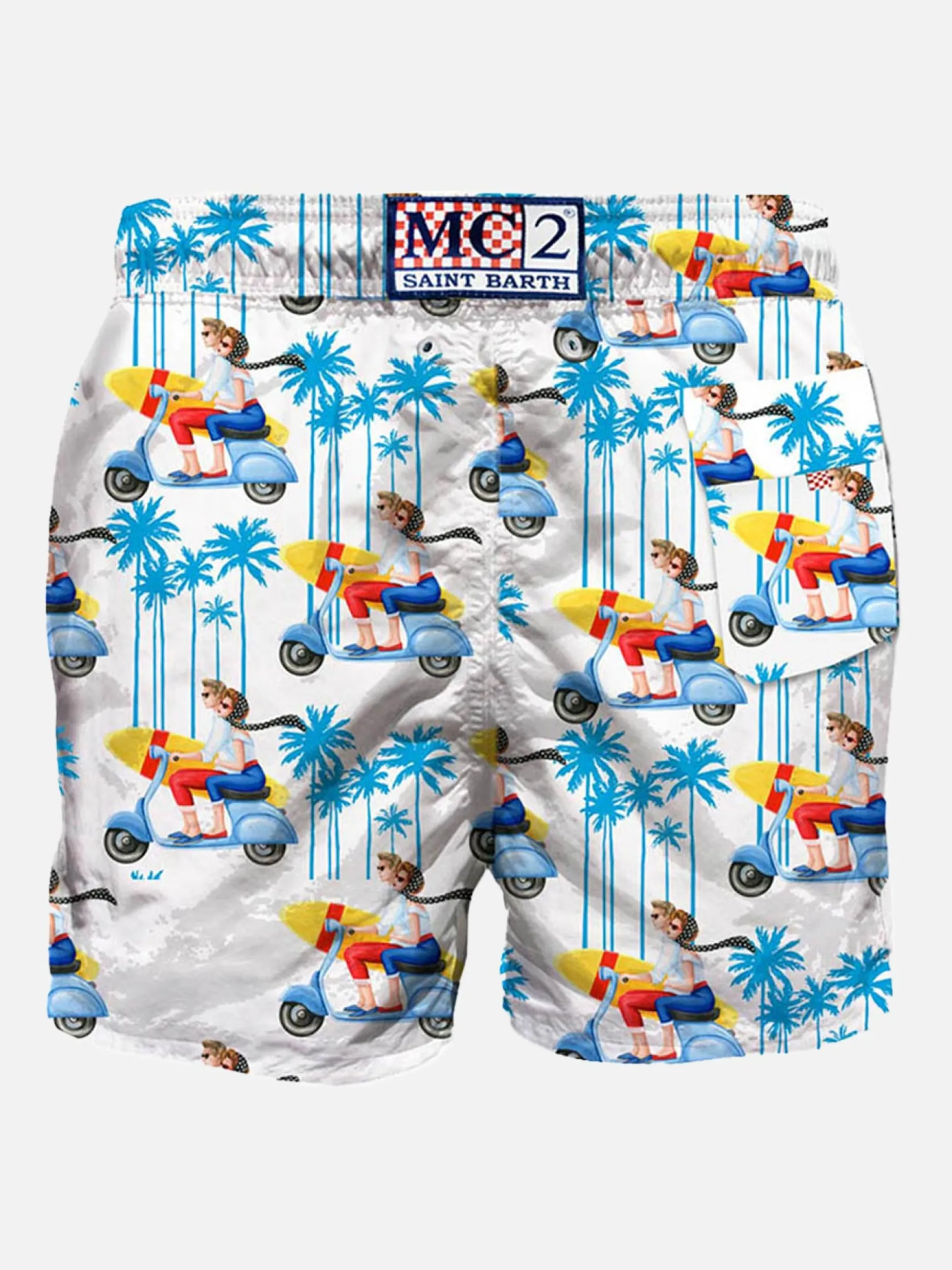Oh Vespa®! Mittellange Badeshorts – Vespa® Special Edition