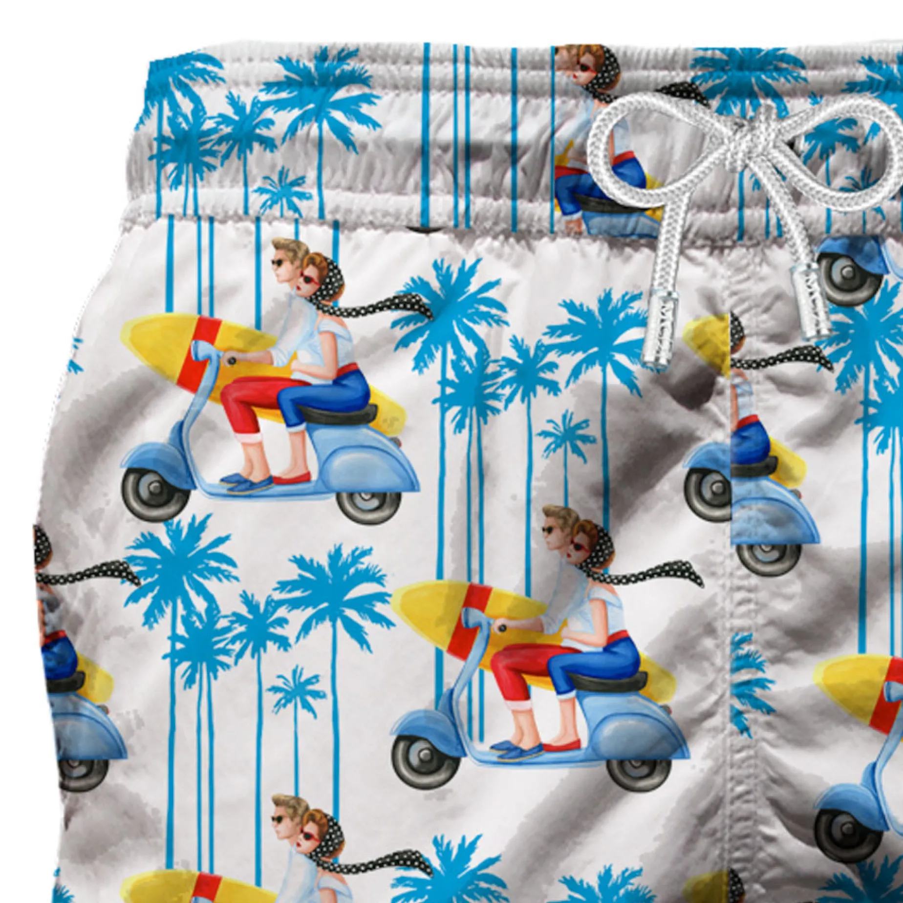 Oh Vespa®! Mittellange Badeshorts – Vespa® Special Edition