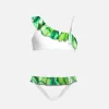 One-Shoulder-Rüschenmädchen-Bikini