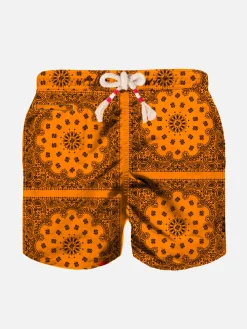 Orange Badeshorts für Jungen