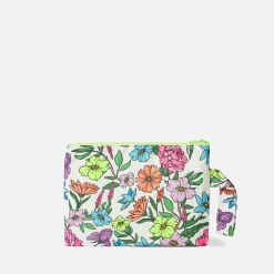 Pareasy-Nylon-Pochette mit Blumendruck