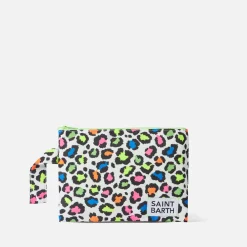 Pareasy-Pochette aus Nylon mit Animal-Print