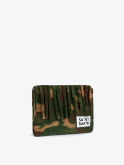Parisienne Decke Umhängetasche Clutch mit Tarnmuster