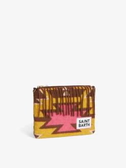 Parisienne Decke Umhängetasche Clutch mit Ethno-Print