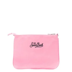 Parisienne-Clutch mit rosa Perlen