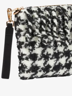 Parisienne-Decken-Umhängetasche Clutch mit Pied-de-Poule-Muster