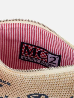 Parisienne-Strohclutch mit Saint-Barth-Stickerei