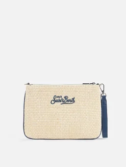 Parisienne-Strohclutch mit Saint-Barth-Stickerei