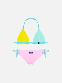 Pastellfarbener Mädchenbikini