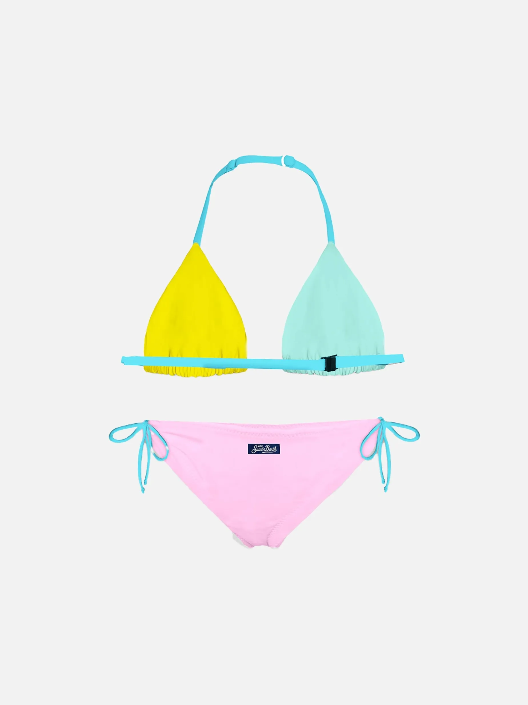Pastellfarbener Mädchenbikini