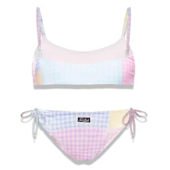 Patchwork-Bikini für Mädchen