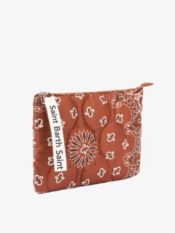 Puffer-Pochette mit Bandana-Print
