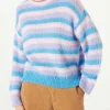 Pullover aus gebürstetem Strick mit Lurex-Details