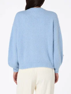 Pullover aus gebürstetem Strick mit Wolkendetails