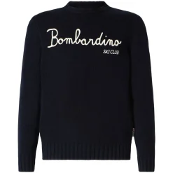 Pullover aus Kaschmirmischung mit Bombardino-Skiclub-Stickerei