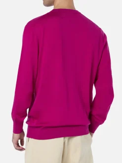 Pullover aus Merinowolle „Man Regent“ mit Pfingstrose